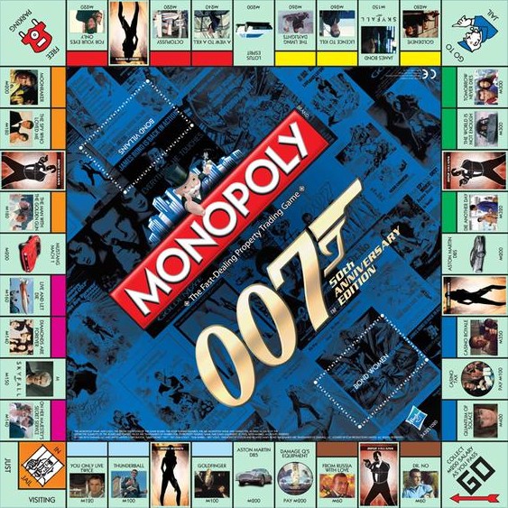 Plateau du Monopoly James Bond 007 - 50e anniversaire
