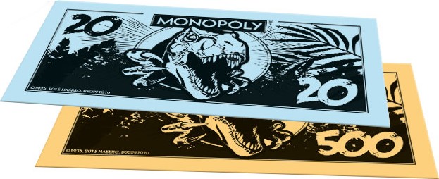Billets du Monopoly Dinosaures