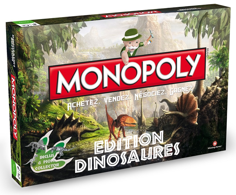 Projet de boîte du Monopoly Dinosaures