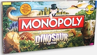 Boîte de la version US du Monopoly Dinosaures