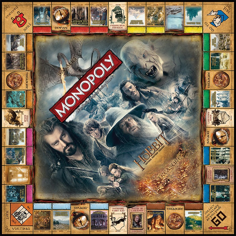 Plateau du Monopoly Le Hobbit - La trilogie