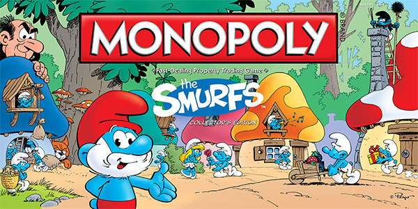Boite du Monopoly The Smurfs - Les Schtroumpfs