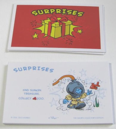Carte caisse de communauté du Monopoly The Smurfs - Les Schtroumpfs