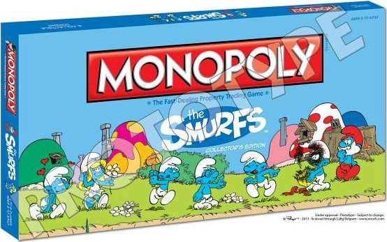 Projet de boîte du Monopoly The Smurfs - Les Schtroumpfs