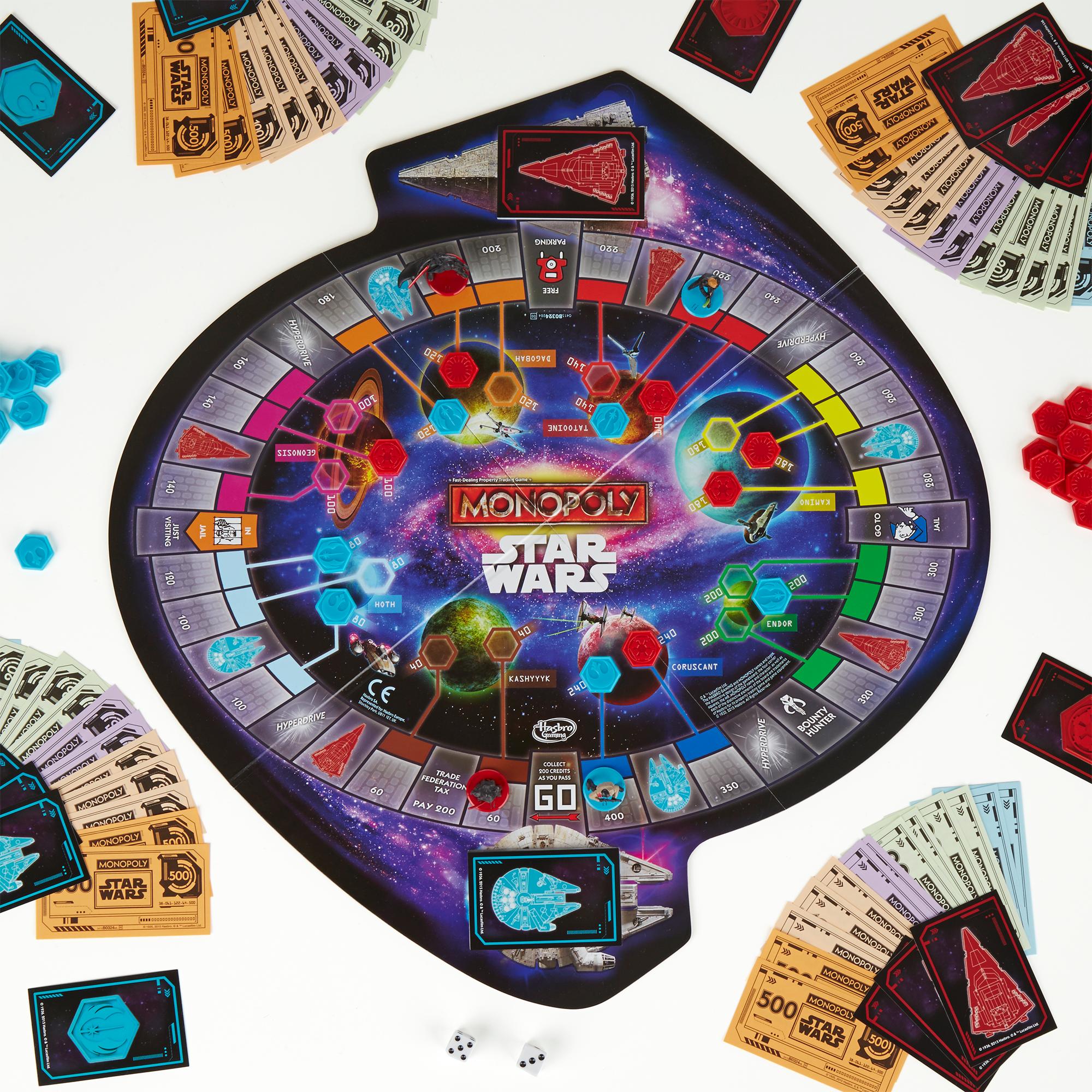 Vue du jeu en cours de partie du Monopoly Star Wars 7 - Le Réveil de la Force