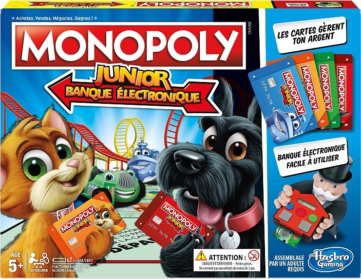 Boite du Monopoly Junior - Banque électronique 2018