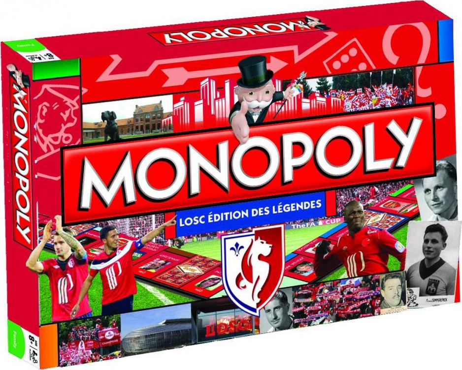 Boîte en 3D du Monopoly LOSC Édition des légendes