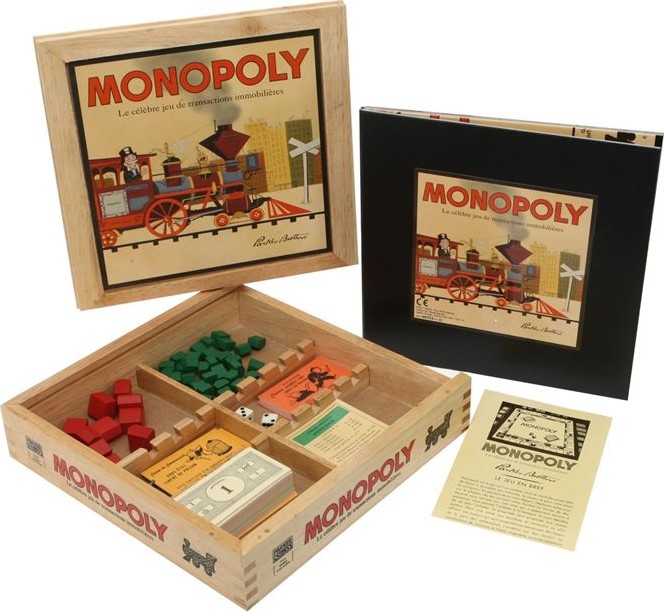Contenu de la boîte du Monopoly Nostalgie