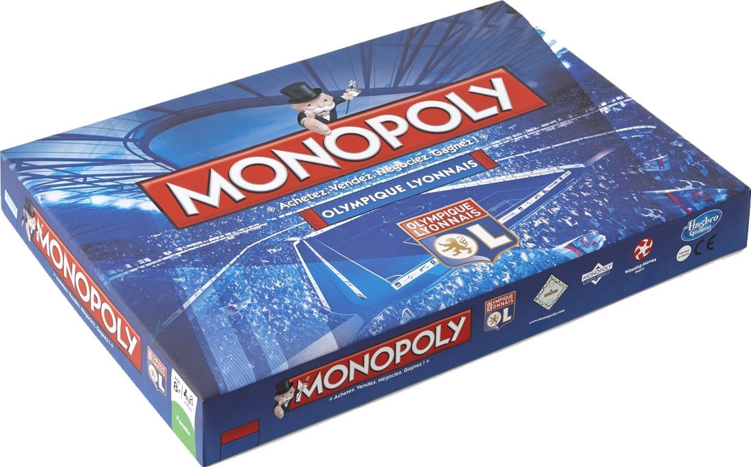Boite en 3D du Monopoly Olympique Lyonnais