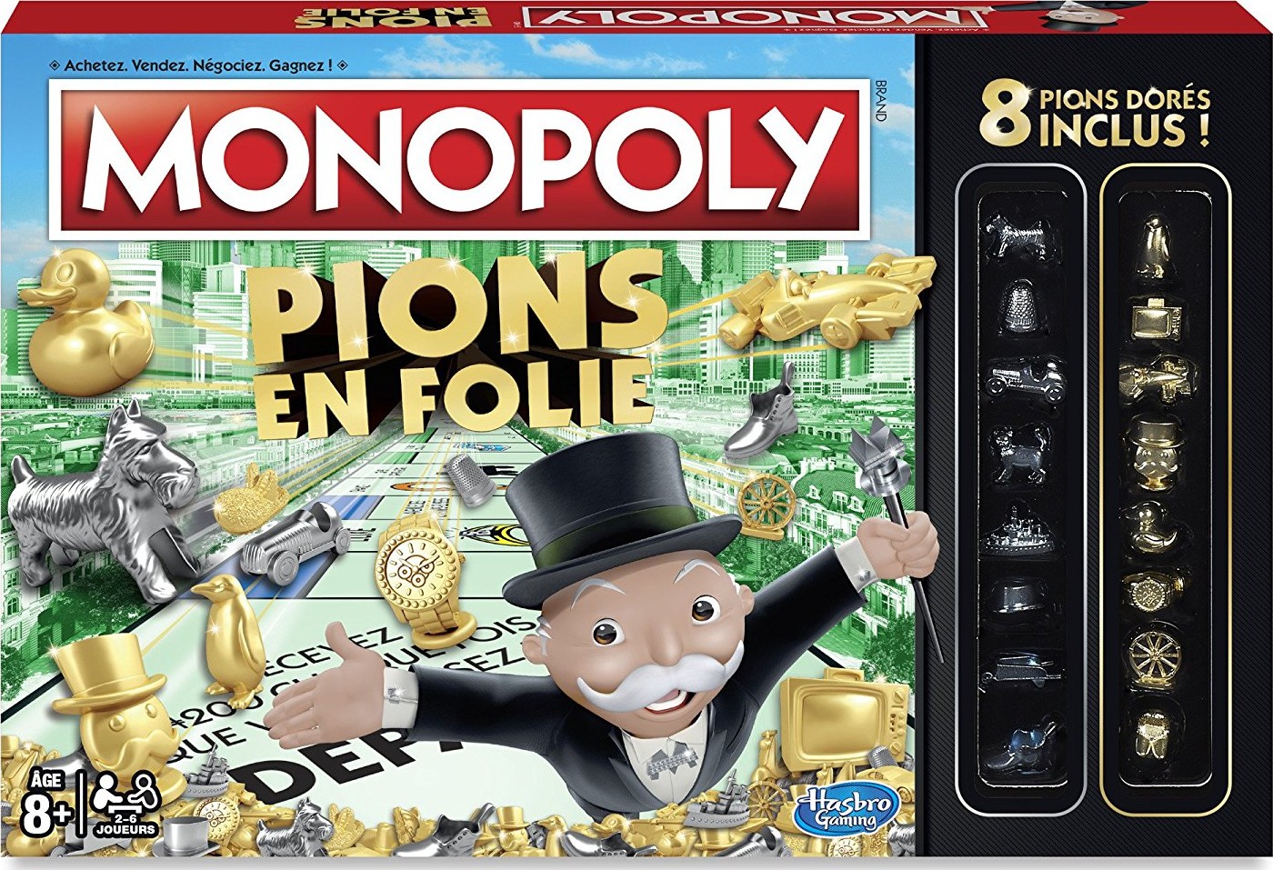 Boite du Monopoly Pions en Folie