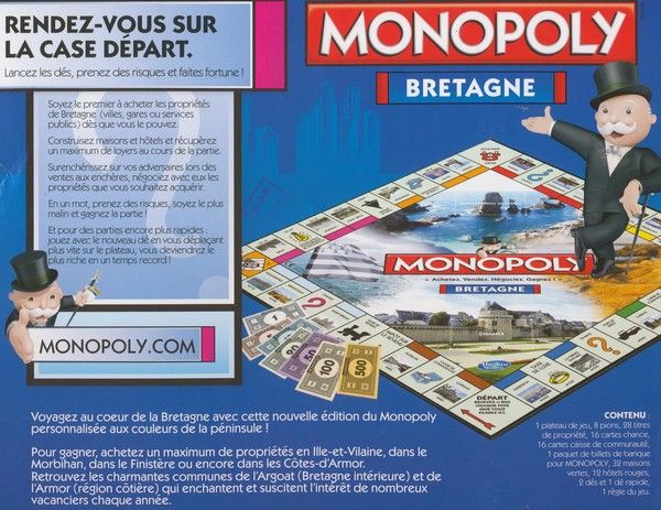 Arrière de la boite du Monopoly Bretagne (version 2)