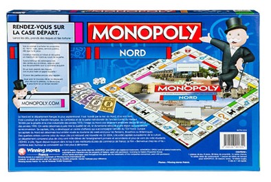 Arrière de la boite du Monopoly Nord