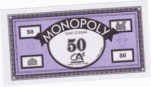 Billets du Monopoly Saint-Étienne