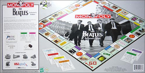 Arrière de la boite du Monopoly The Beatles (version 1)