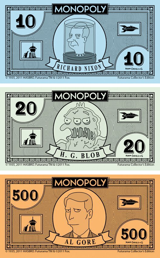 Billets du Monopoly Futurama