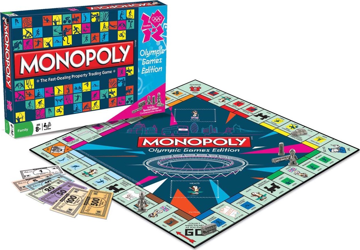 Contenu de la boîte du Monopoly London 2012