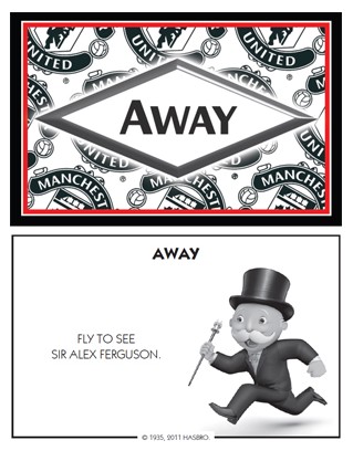 Carte chance du Monopoly Manchester United