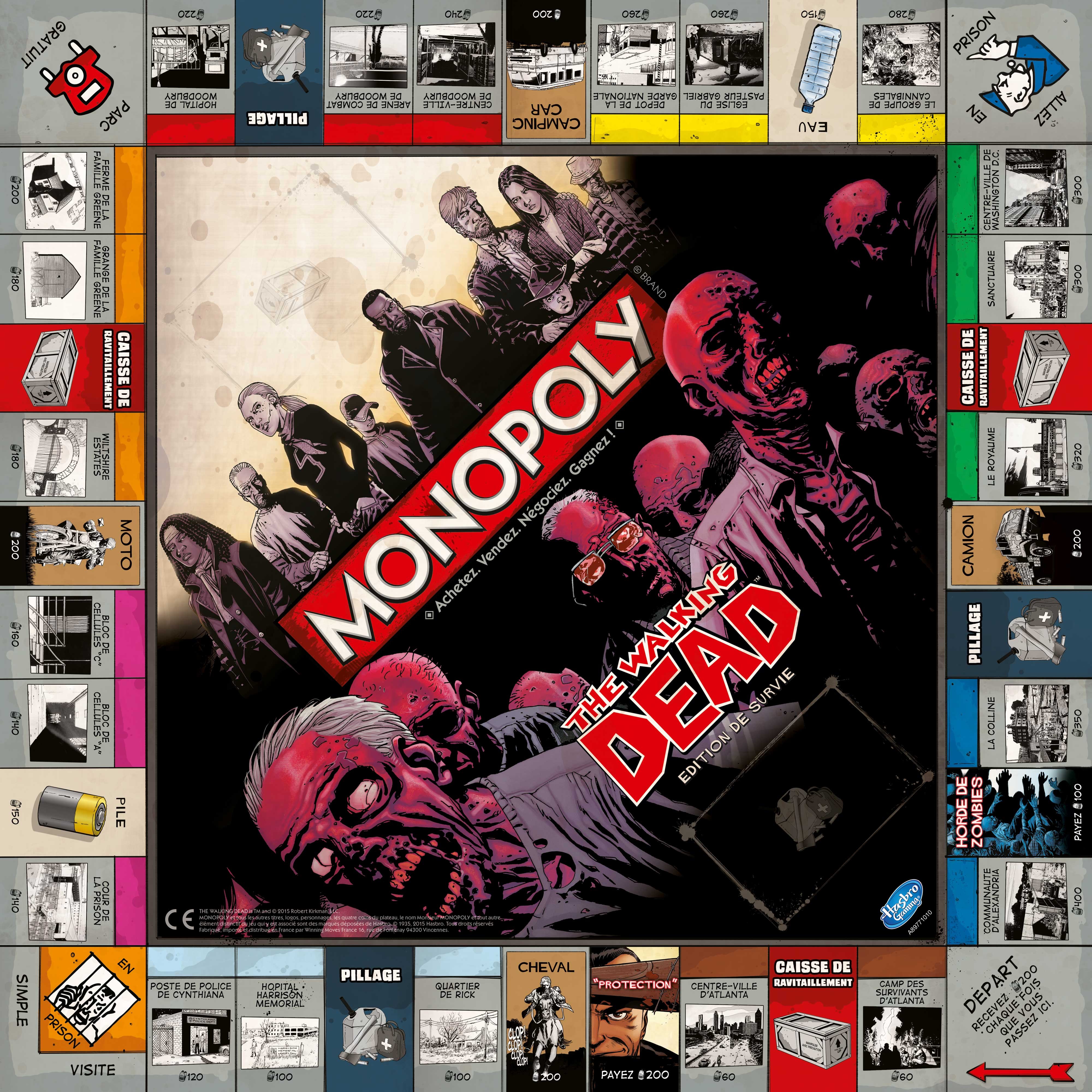 Plateau du Monopoly The Walking Dead