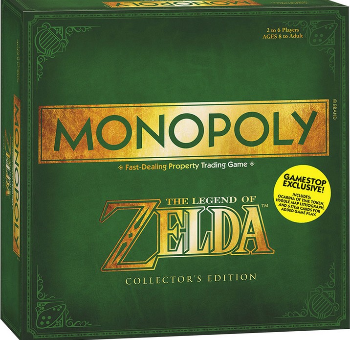 Boîte au format carré du Monopoly Zelda