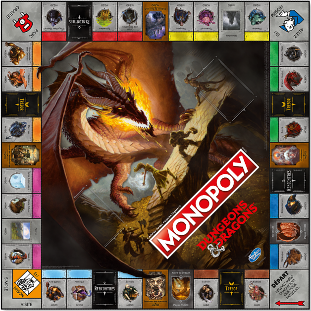 Plateau du Monopoly Dungeons & Dragons