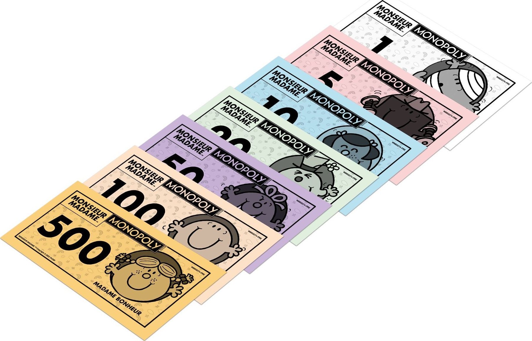 Billets du Monopoly Monsieur Madame
