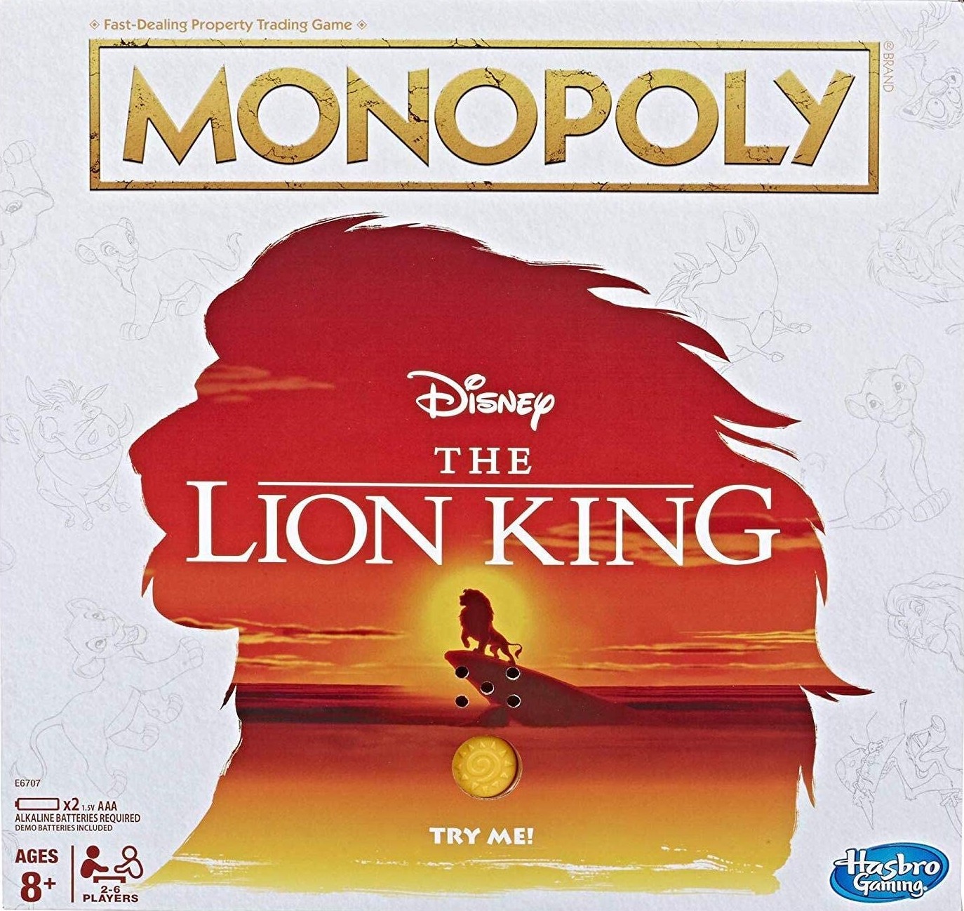 Boite du Monopoly The Lion King