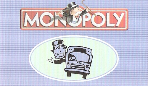 Cartes bus du Monopoly Méga