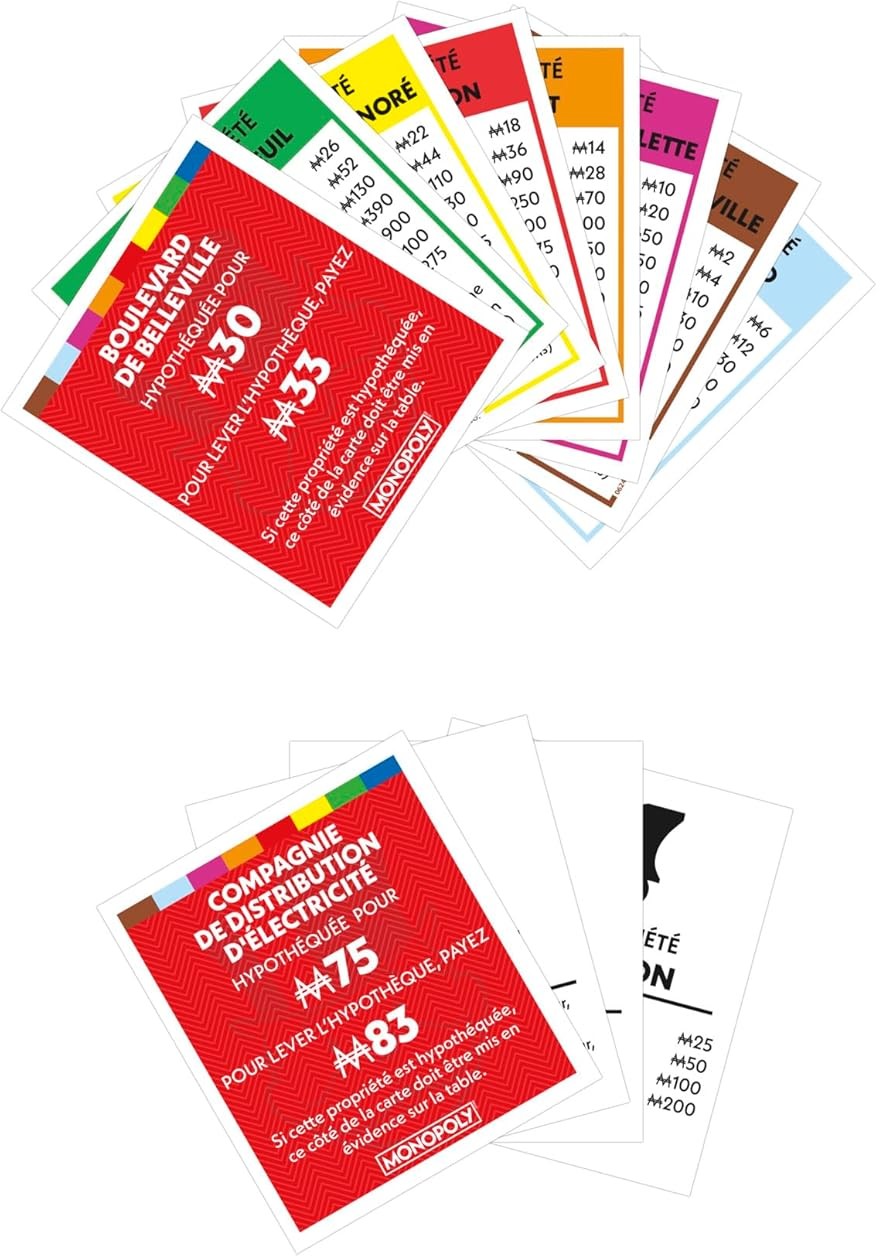 Titre de propriété du Monopoly Classique 2025-