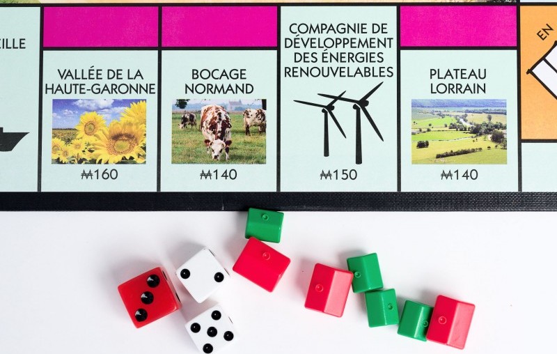 Détail du plateau du Monopoly France Agricole