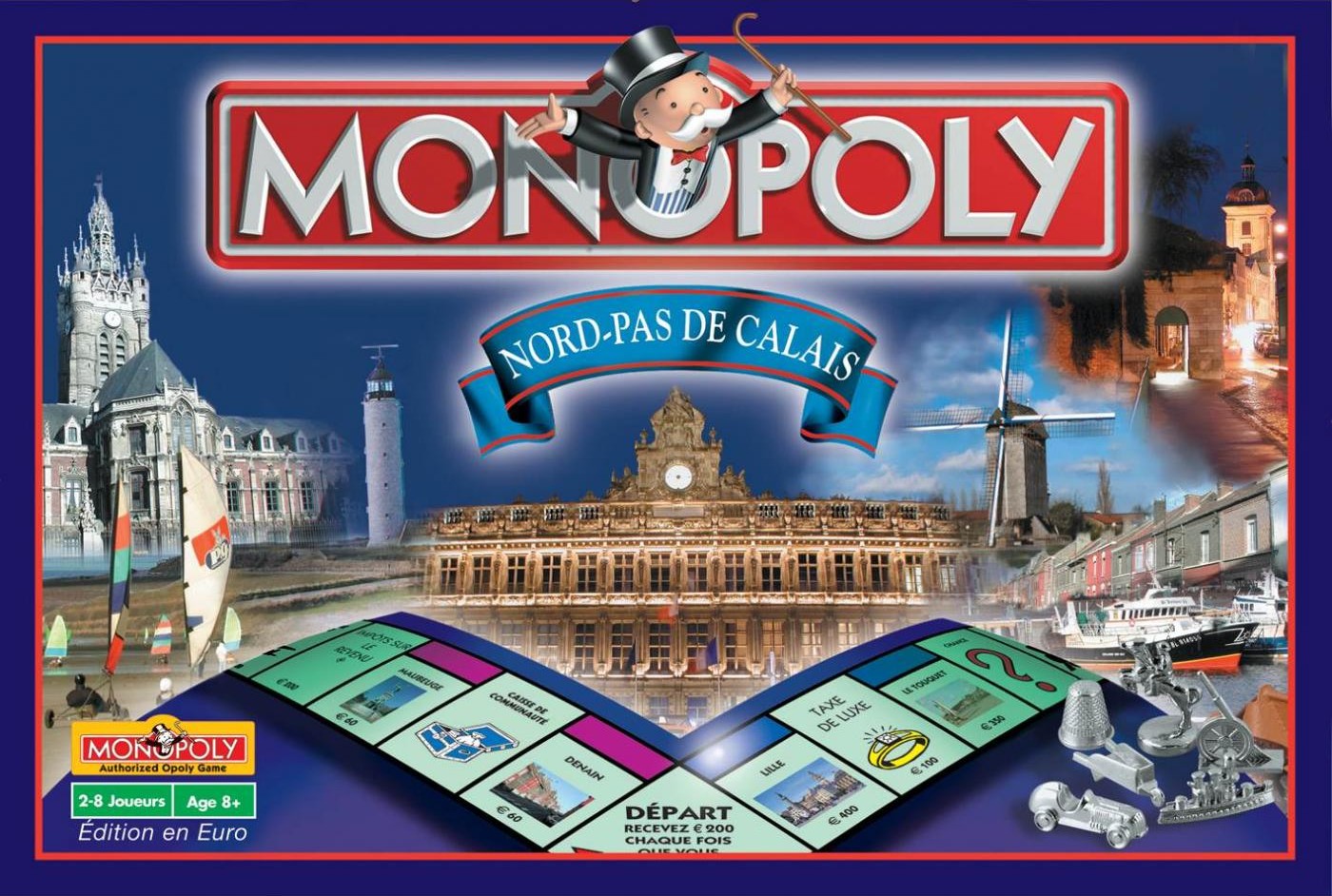 Boite du Monopoly Nord - Pas-de-Calais