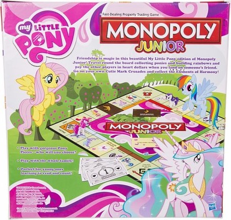 Arrière de la boite du Monopoly Junior - My Little Pony