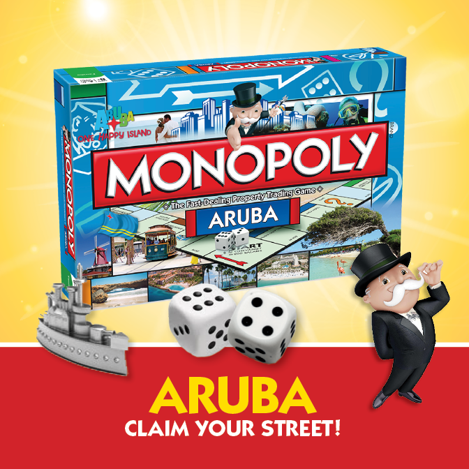 Publicité du Monopoly Aruba