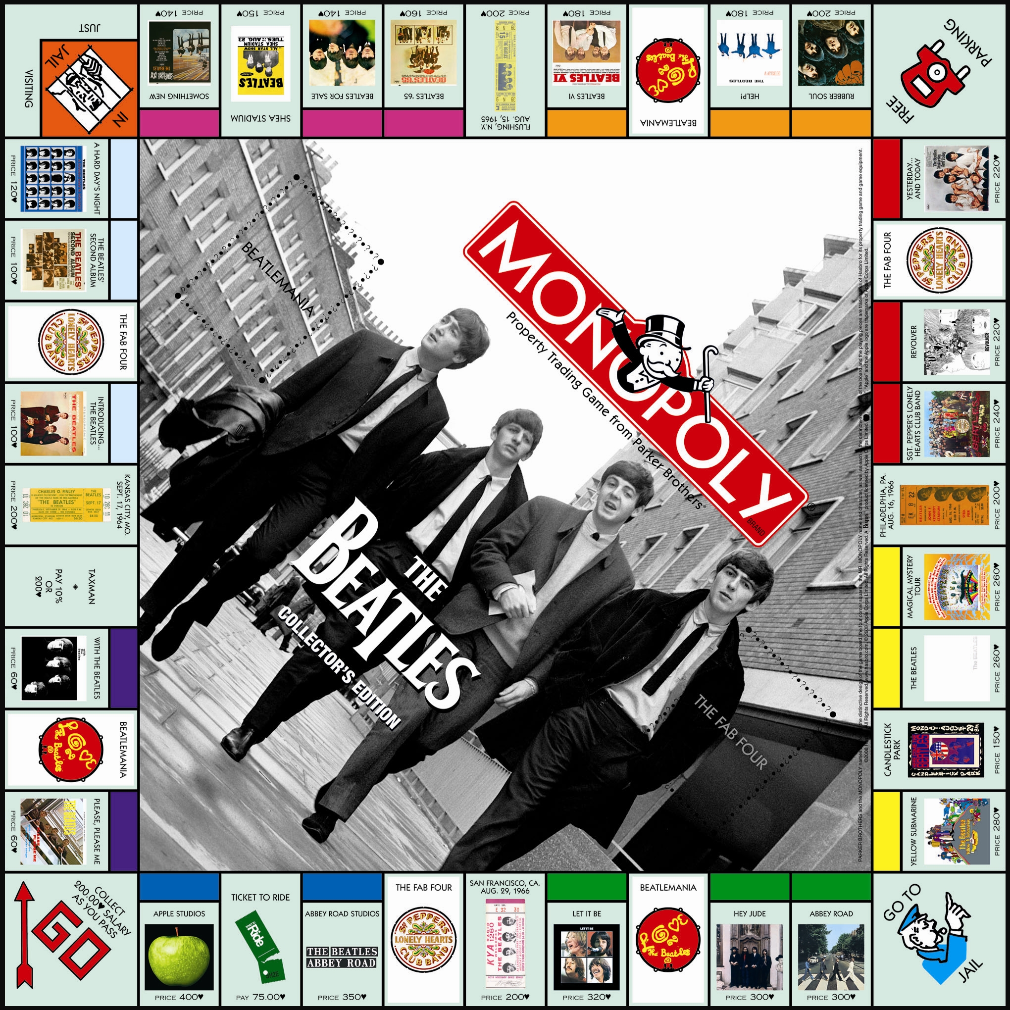 Plateau du Monopoly The Beatles (version 1)
