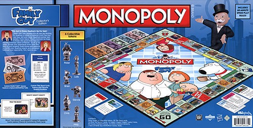 Arrière de la boite du Monopoly Family Guy