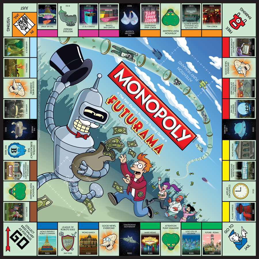 Plateau du Monopoly Futurama