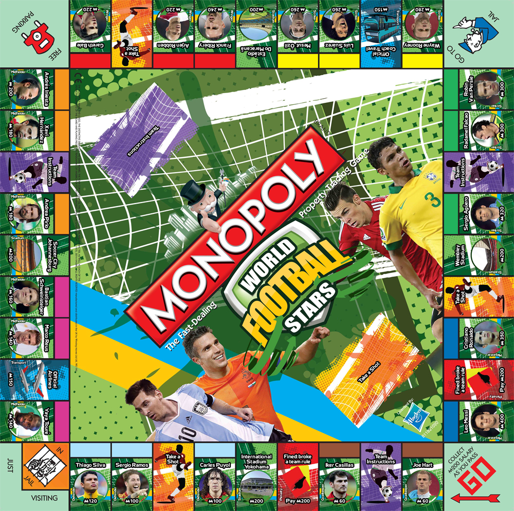 Plateau du Monopoly World Football Stars