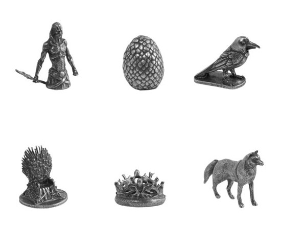 Pions du Monopoly Game of Thrones