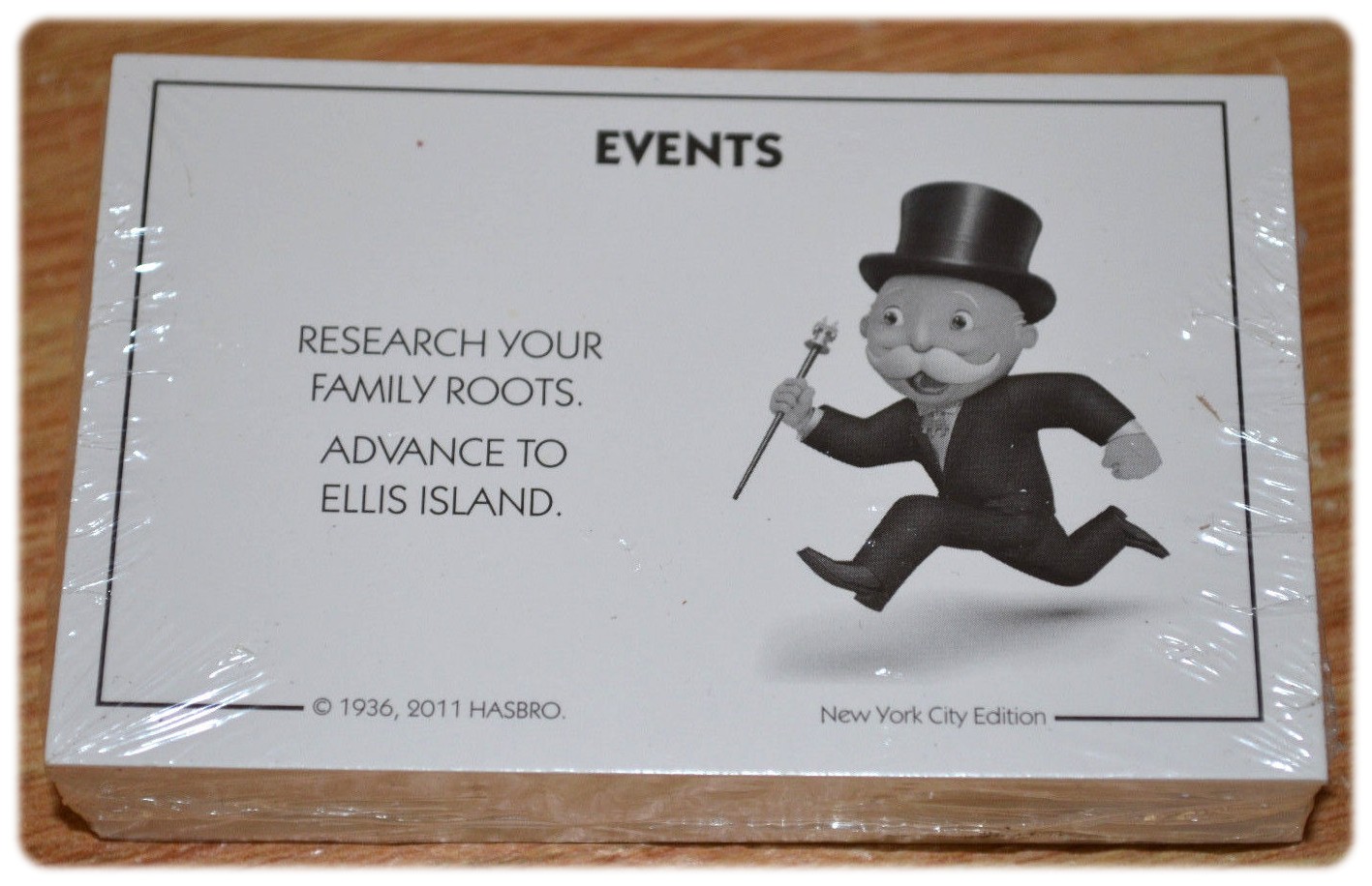 Carte chance du Monopoly New York City Collector