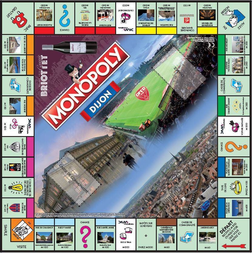 Plateau du Monopoly Dijon - version 2019