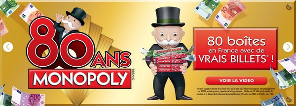 Concours pour les 80 ans du Monopoly