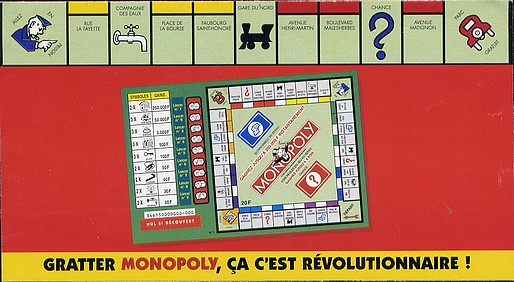 Monopoly à gratter : publicité