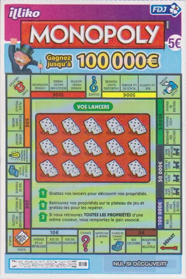 Ticket Monopoly de 2014