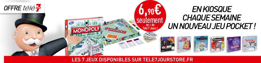 Jeux disponibles avec Télé 7 jours.