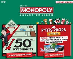 Jeu Monopoly Intermarché 2017