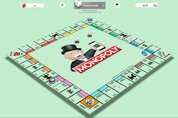 Plateau de monopoly dur ordinateur